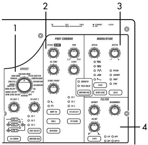 KORG ESX1 - Section de l'arpeggiateur (p.14) - 3