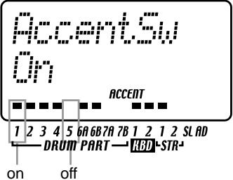 KORG ESX1 - Spécifier l'importance du swing - 1