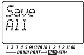 KORG ESX1 - Sauvegarder des données sur la carte SmartMedia (Save All - tout sauvegarder) - 2