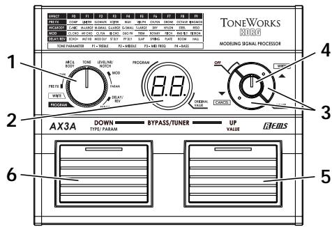 KORG AX3A - Front panel - 1