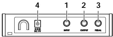 KORG AX3B - Rear panel - 1