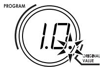 KORG AX3B - Vérifiez les valeurs sauvées dans un programme (Valeur originale) - 1