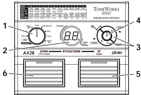 KORG AX3B - Front panel - 1