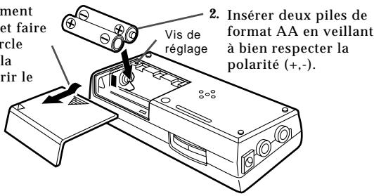 KORG GT-12 - Remplacement des piles et fonction de mémoire - 1