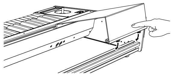 KORG KEYBOARD ASSEMBLY 88KEY - Caution when attaching the cover panel - 2