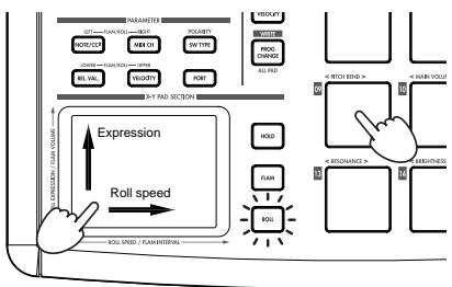 KORG KPC1 - The Roll function - 2