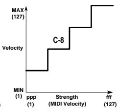 KORG PADKONTROL MIDI - Velocity Curve [C-1...C-8] - 6