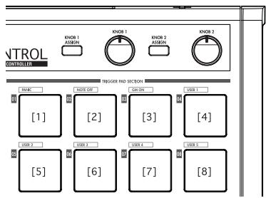 KORG PADKONTROL MIDI - Transmitting MIDI messages - 1