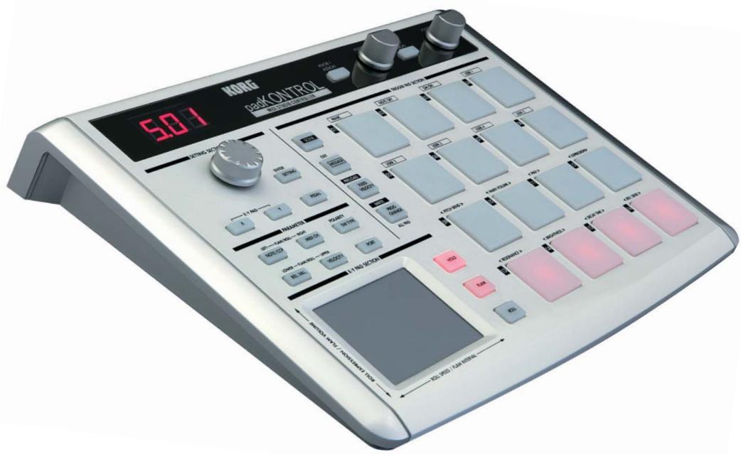 KORG PADKONTROL MIDI - Owner's Manual Manuel d'utilisation Bedienungsanleitung - 1