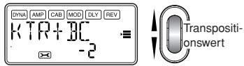 KORG PANDORA PX5D - KTR+BC: Tonartentransposition und Bass-Löschen (Key transpose + bass cancel) - 1