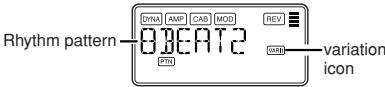 KORG PANDORA PX5D - Rhythm Pattern/Variation - 1