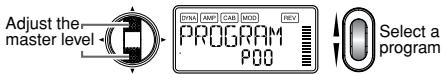 KORG PANDORA PX5D - Specifying the function of the Value encoder - 2