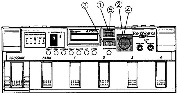 KORG AX30B - 3-7. Sélection des effets pour l'activation/la désactivation individuelle - 1