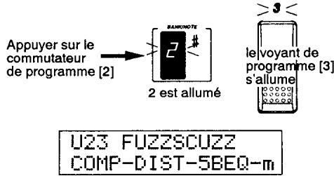 KORG AX30B - 2-2. Sélection d'un programme - 3