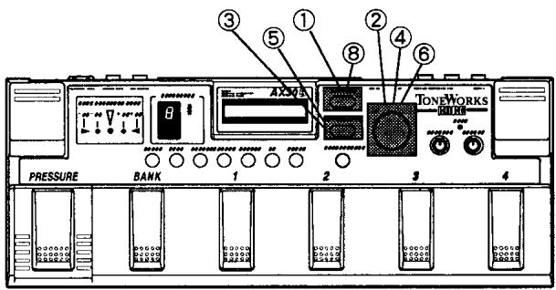 KORG AX30B - 3-5. Edition des paramètres d'effets - 1