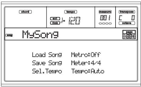 KORG PA50 - Sauvegardez le morceau. - 1