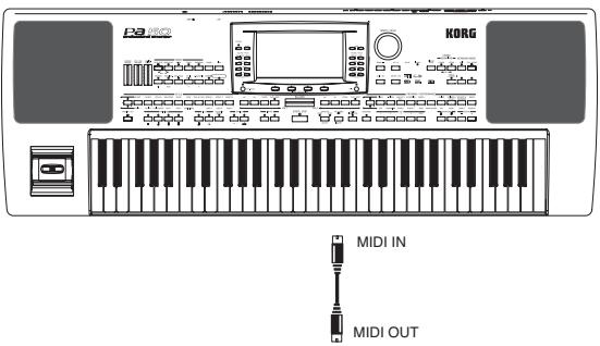 KORG PA50 - Connecter le PA50 à un clavier-maitre - 1
