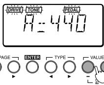 KORG AX1B - - Changing the calibration - 1