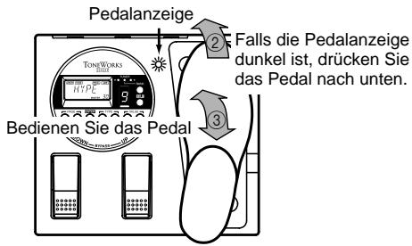 KORG AX1B - Spieler und Expressionpedal einsetzen - 2