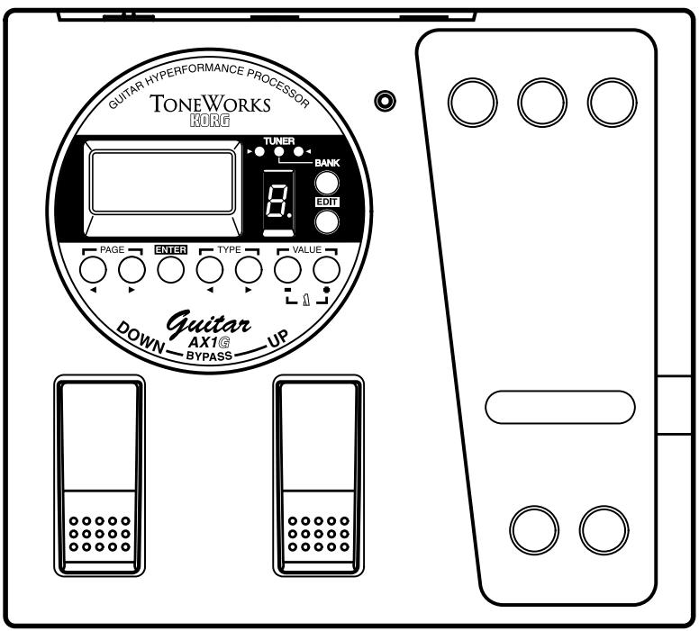 KORG AX1G - 取掇說明書 - 1