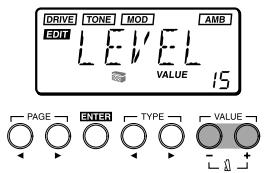 KORG AX1G - Édition d'autres paramètres - 1