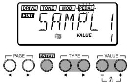 KORG AX1G - Édition des paramètres d'effets - 6