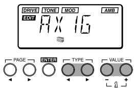 KORG AX1G - Édition d'autres paramètres - 2