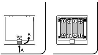 KORG AX1G - Installing the batteries - 1