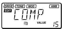 KORG AX1G - Édition des paramètres d'effets - 1