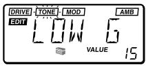 KORG AX1G - Édition des paramètres d'effets - 3
