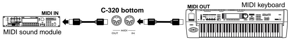 KORG C320 - Connections - 1