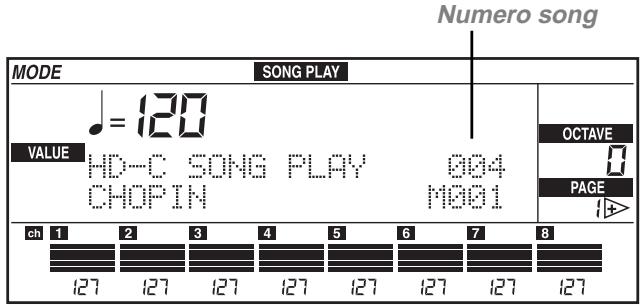 KORG IS35-HD - Selezione delle song mediante il numero progressivo assegnato - 1