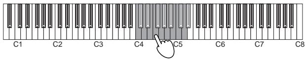 KORG K49 - Einstellen des MIDI-Kanals - 1