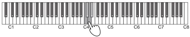 KORG K49 - mode de paramétrage - 1