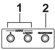 KORG K49 - Rear panel - 1