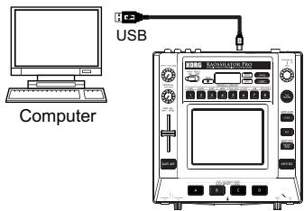 KORG KAOSSILATOR PRO - Connecting to your computer - 1