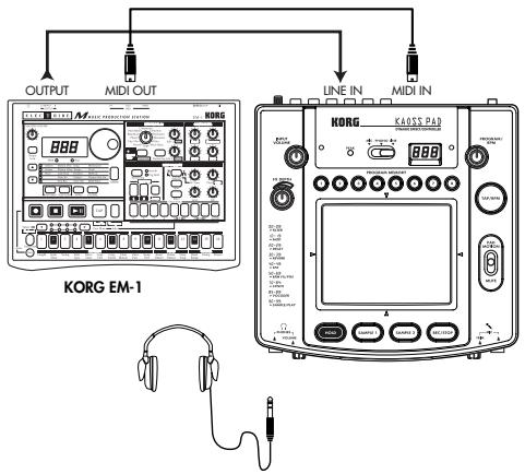 KORG KP2 - MIDI-Verbindungen - 1