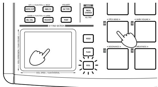 KORG PADKONTROL - Using the Roll function and Flame functions - 1