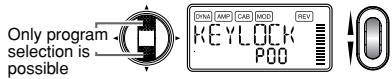 KORG PX5D - Key Lock function - 1