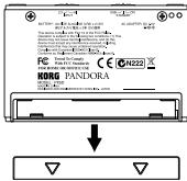 KORG PX5D - Turning on the power - 1