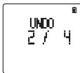 KORG SOUND ON SOUND - When the Undo Time is set to a multiple number (10TIMES or INFINITY): - 1