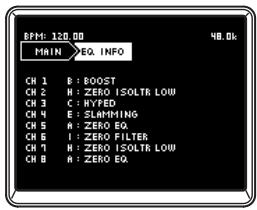 KORG ZERO 8 - EQ INFO - 1