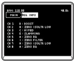 KORG ZERO 8 - EQ INFO - 1