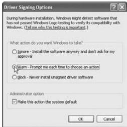 KORG ZERO 8 - Allowing installation of unsigned drivers - 2