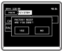 KORG ZERO8 - FACTORY RESET - 1