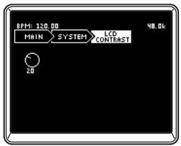 KORG ZERO8 - LCD CONTRAST - 1