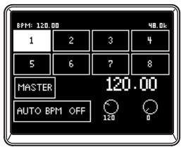 KORG ZERO8 - Setting the BPM manually - 1