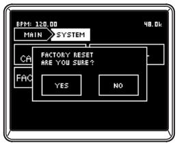 KORG ZERO8 - FACTORY RESET - 1