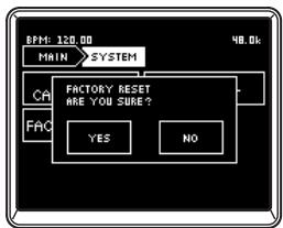 KORG ZERO8 - FACTORY RESET - 1