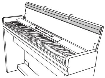 KORG LP350 - Ouverture du couvercle du clavier - 2